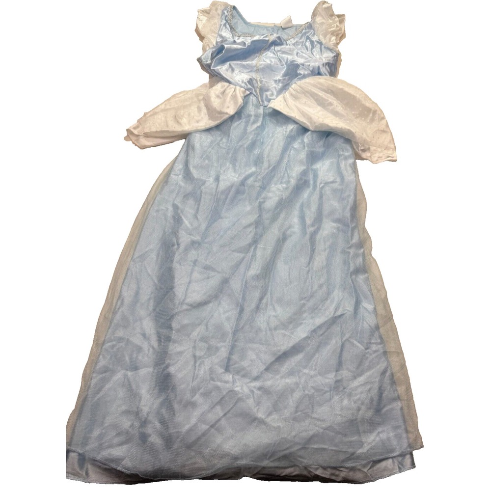 Disney Princess Cinderella Costume Gown Girls XL‎ 12 Blue Cinched Waist Pullover